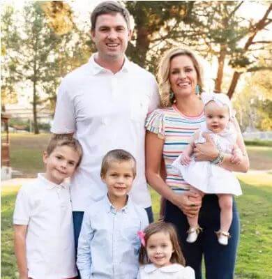 Sarah Sherman with husband Zac Taylor and kids